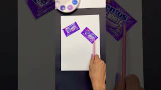 Download lagu Which one did you think was the drawing? 😏💜 #shorts #art #drawing #creative #draw #artist #craft mp3