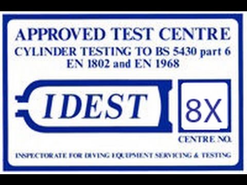 Hydrostatic scuba cylinder test