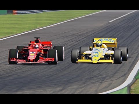 Ferrari F1 2018 vs Lotus F1 1987 - Monza
