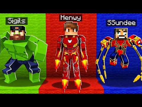 SUPERHERO HIDE & SEEK in MINECRAFT!