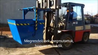 1000 literes Traverzes billenő konténer gyártótól eladó