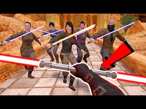 Darth Maul DESTROYING Army Of Jedi In VR Star Wars Mod