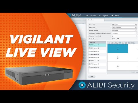 Alibi Vigilant - How To - Live View Settings