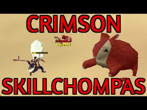 Crimson Skillchompas Guide: 230K Hunter XP and 1.5M/Hour Moneymaking [Runescape 2014]