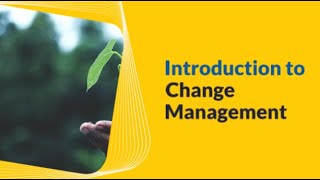 Introduction to change management