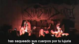 christian death We fall like love subtitulada