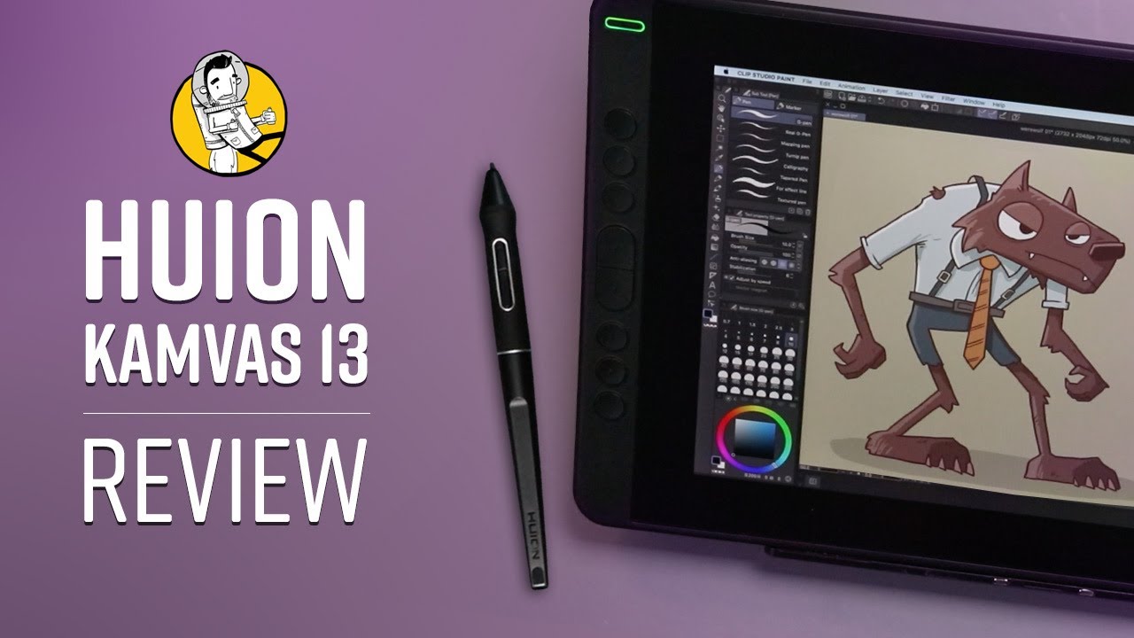 Цветной сенсорный монитор HUION KAMVAS 13, черный