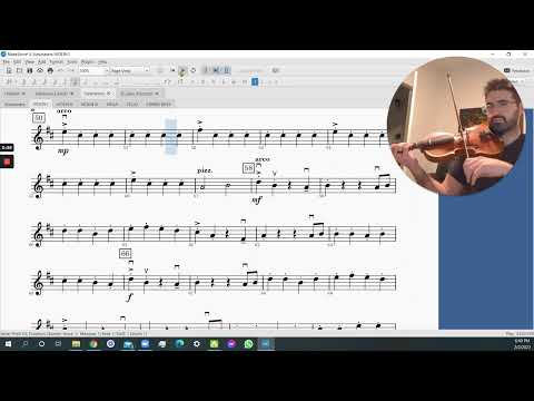 Sunchasers VIOLIN I (half-tempo tutorial)