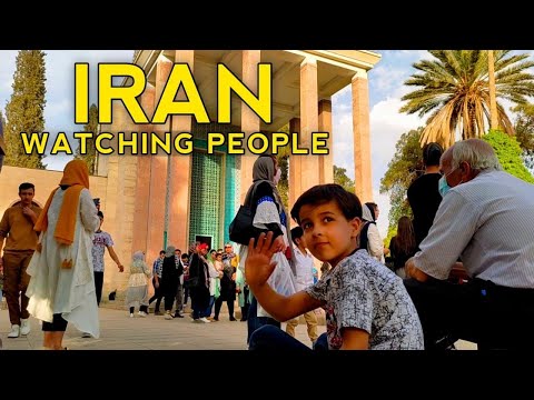 Seeing people with a fixed camera | Relaxing video , Iran Shiraz 2022