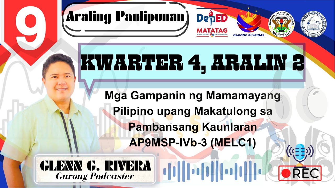Gampanin ng Mamamayan Upang Makatulong sa Pambansang Kaunlaran (AP9 Ekonomiks Quarter 4)