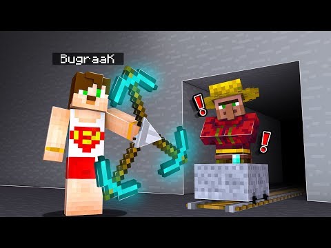 GİZLİ TÜNELDEN KÖYLÜ KAÇIRDIK - Minecraft CONCONCRAFT