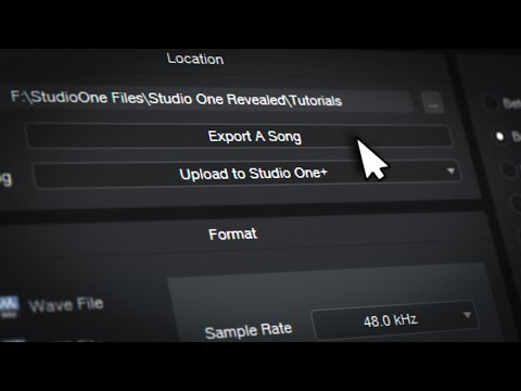 Studio One | How to Export a Song