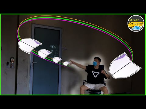 How To Make Paper Plane Boomerangs #02. DIY Airplane Fly Come Back