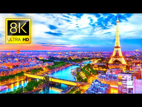 FRANCE 8K • Beautiful Scenery, Relaxing Music & Nature Soundscape in 8K ULTRA HD
