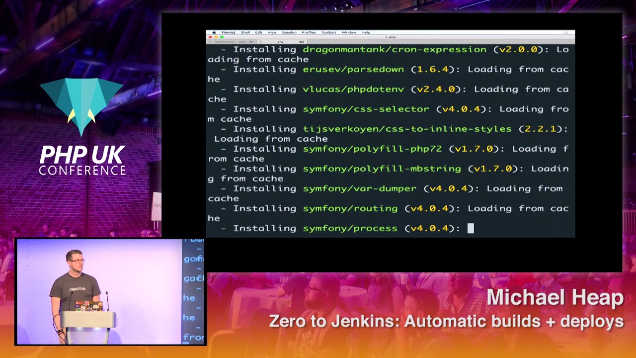 PHP UK Conference 2018 - Michael Heap - Zero to Jenkins: Automatic builds + deploys