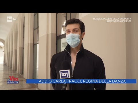 Roberto Bolle ricorda Carla Fracci - La Vita in Diretta 27/05/2021