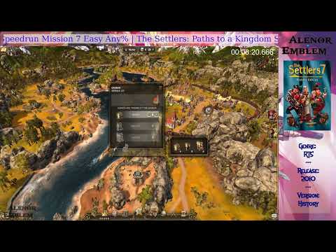 The Settlers: Paths to a Kingdom Speedrun Easy Mission Storm over the Meadows 14:34 (current WR)