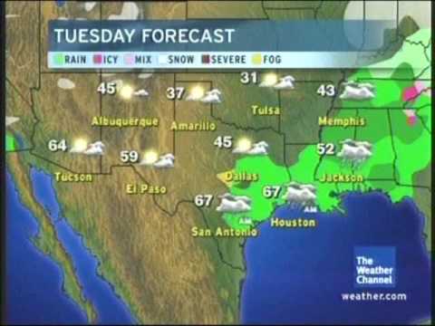 TWC Satellite Local Forecast - January 22, 2008 - 10:18am