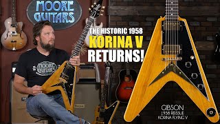 Video thumbnail for Gibson Custom Shop 1958 Reissue Korina Flying V {The real deal!} by MooreMusicGuitars