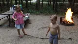 preview picture of video 'Indiana Dunes Campsite 2012'