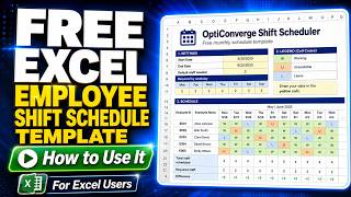 Easy Employee Shift Schedule Template in Excel - Create in Minutes! Free Download