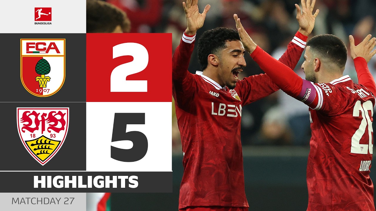 Augsburg vs VfB Stuttgart Highlights