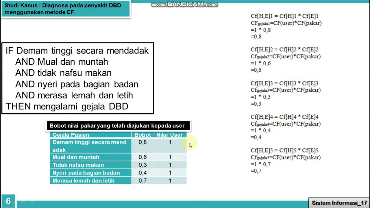 Aditya Syaifuddin - SISTEM PAKAR DIAGNOSA DEMAM BERDARAH  MENGGUNAKAN METODE CERTAINTY FACTOR