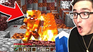 ACCIDENTALLY FINDING FIRE STEVE IN MINECRAFT! (BAD IDEA)