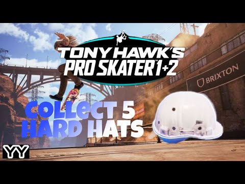 Collect 5 Hard Hats || Tony Hawk's Pro Skater 1+2 (THPS 1+2) || Downhill Jam - PS4 Gameplay