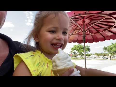 Valentina’s first ice cream
