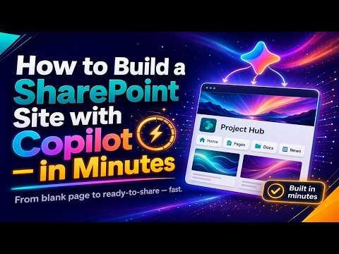 SharePoint Copilot: Build Sites Fast SharePoint Copilot: Build Sites Fast