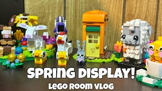 LEGO ROOM SPRING DISPLAY! | LEGO Vlog, LEGO Room, LEGO 2024, LEGO Spring Sets