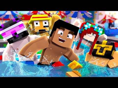 THE YOUTUBERS' POOL PARTY AT MINECRAFT TROLL 😂