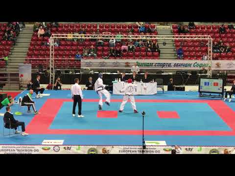 Adam Shelley v Timothy Bos - Taekwon-Do ITF European Championships