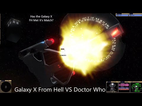 Galaxy Class X From Hell VS Doctor Who Tardis | Star Trek VS Doctor Who | Star Trek Bridge Commander