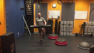 VIPR Single Leg Deadlift with arm raise