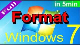 How to Format Windows 7 Ultimate step by step in hindi