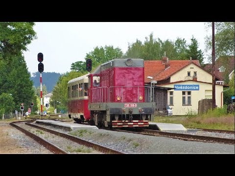 Vlaky ve stanici Hvězdonice 15. a 16.6.2019