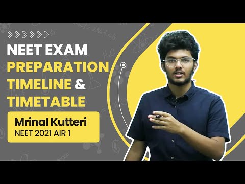 NEET Exam Preparation Timeline & Timetable - Must watch - Mrinal Kutteri AIR 1 | AIIMS Delhi #neet