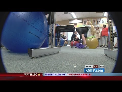 Omaha Classroom Swaps Chairs for Exercise Balls