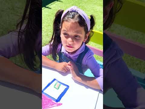 Ellie and Charlotte's Drawing Adventure! #shorts