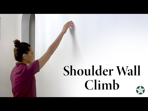 Shoulder Wall Climb Stretch Demonstration - Physical Therapy Exercises