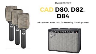 Video thumbnail for CAD Audio D80, D82, D84 Mic Review - Great Mics for live or the studio! by GaragebandandBeyond