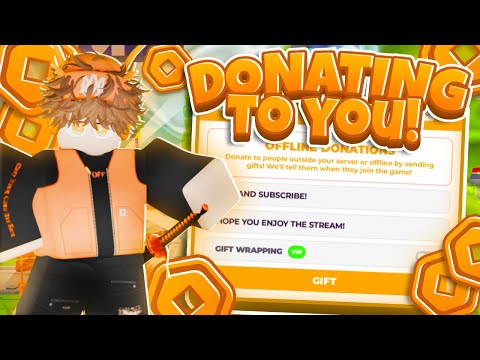 🔴Pls Donate Live!🔴💵Donating robux to viewers 💵[Goal 300k]