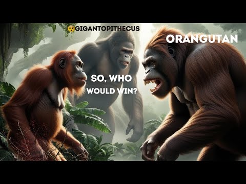 Gigantopithecus VS Orangutan Ancient Ape Showdown