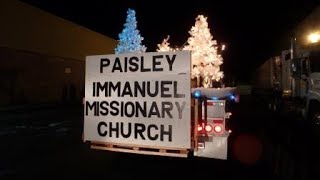 Paisley Immanuel Missionary church Christmas float 2016