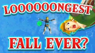 What's the LONGEST FALL Possible in Tears of the Kingdom? (Sky to Depths)