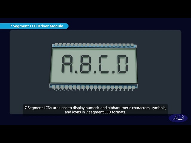 Demonstrate LCD Display Module and its Decoder/driver ICs 