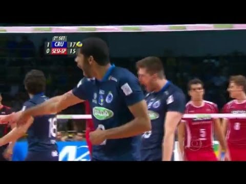Superliga Masculina de Volei 2013/2014 (final) - Sada Cruzeiro 3 x 0 Sesi SP