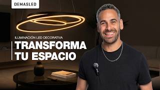 Video de Lámpara LED Suspendida Negro 1180x45mm 40W Blanco Cálido 3000K, 2448lm